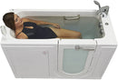 Ella's Bubbles OA2660HH-R Lounger Hydro Massage Acrylic Walk-In Bathtub with Heated Seat, Right Outward Swing Door, Thermostatic Faucet, Dual 2" Drains, 27" x 60" x 43", White 10