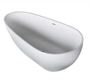 Venzi PietraStone 34 x 67 Man Made Stone Freestanding Bathtub with Center Drain By Atlantis