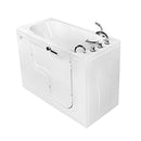 Ella's Bubbles OLA3060M-R-h Transfer 60 Microbubble and Heated Seat Walk-In Bathtub with Right Outward Swing Door, Thermostatic Faucet, Dual 2" Drains, White