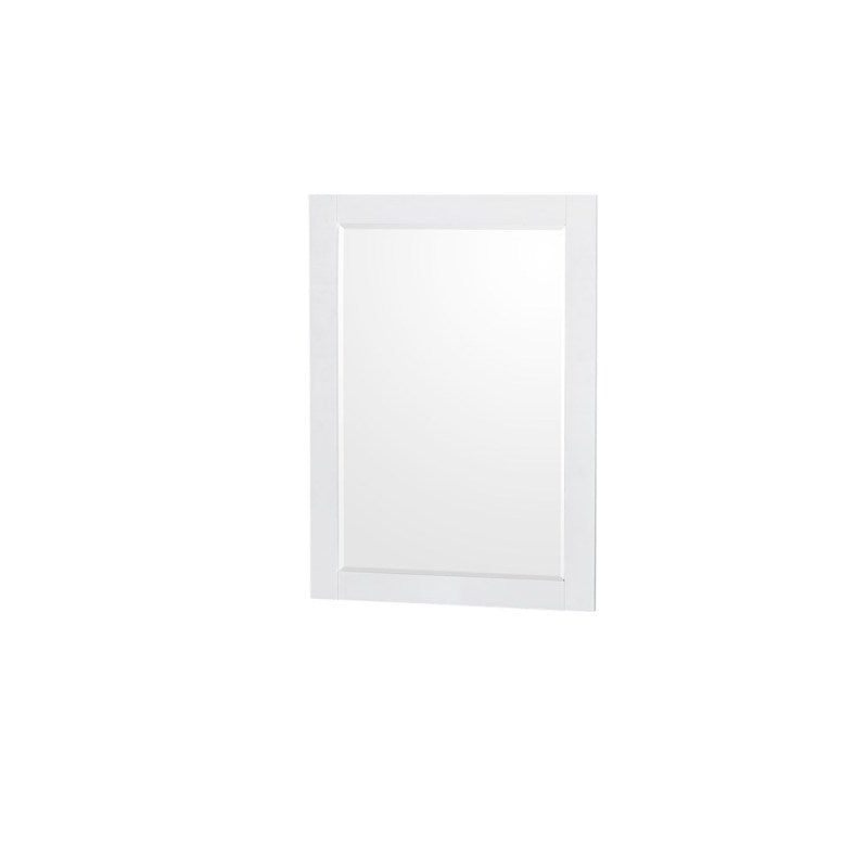 Wyndham Collection Natalie 48 in. Single Bathroom Vanity in White, White Porcelain Countertop, Integrated Sink, and 24 in. Mirror WCS211148SWHWPINTM24 4