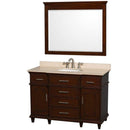 Wyndham Collection Berkeley 48" Single Bathroom Vanity - Dark Chestnut WC-1717-48-SGL-CDK