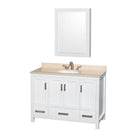 Wyndham Collection Sheffield 48" Single Bathroom Vanity - White WC-1414-48-SGL-VAN-WHT 3
