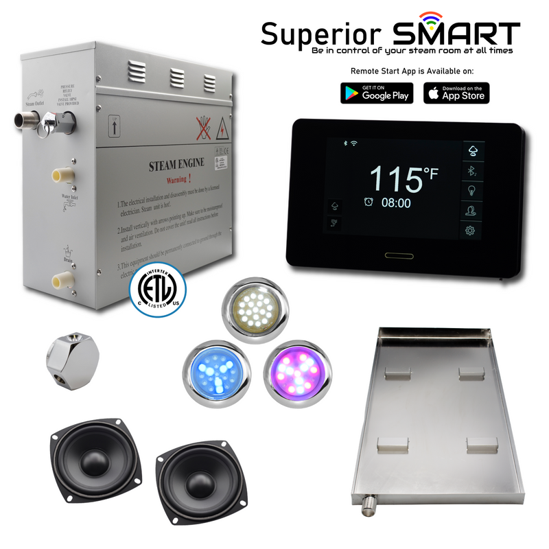 WiFi Superior SMART Steam Shower Generator Kit 6kW
