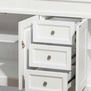 Wyndham Collection Andover 80" Traditional Bathroom Double Vanity Set - White WC-TD80-WHT 6