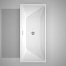 Wyndham Collection Rachel 67" Soaking Bathtub - White WC-BTK1505-67 4