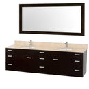 Wyndham Collection Encore 78" Double Bathroom Vanity Set - Espresso WC-CG4000-78-ESP