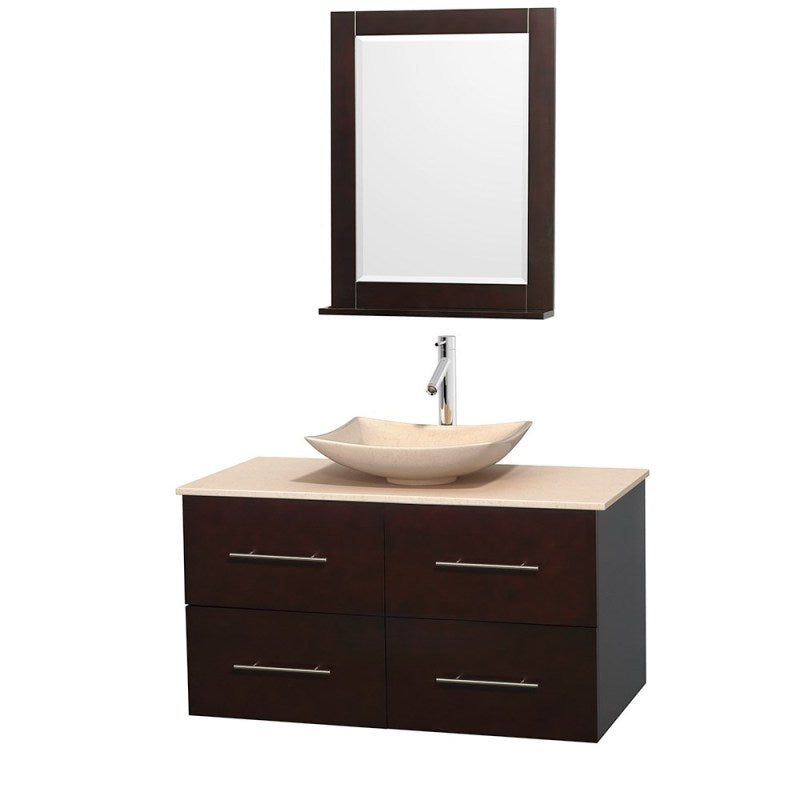 Wyndham Collection Centra 42" Single Bathroom Vanity Set for Vessel Sink - Espresso WC-WHE009-42-SGL-VAN-ESP 6