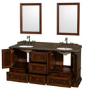 Wyndham Collection Rochester 72" Double Bathroom Vanity - Cherry WC-J231-72-DBL-VAN-CHE 5