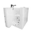 Ella Front Entry 32" x 40" Acrylic Walk-In Bathtub, Left Hinge Door, Fast Fill Faucet, 2" Drain (Hydro + MicroBubble)