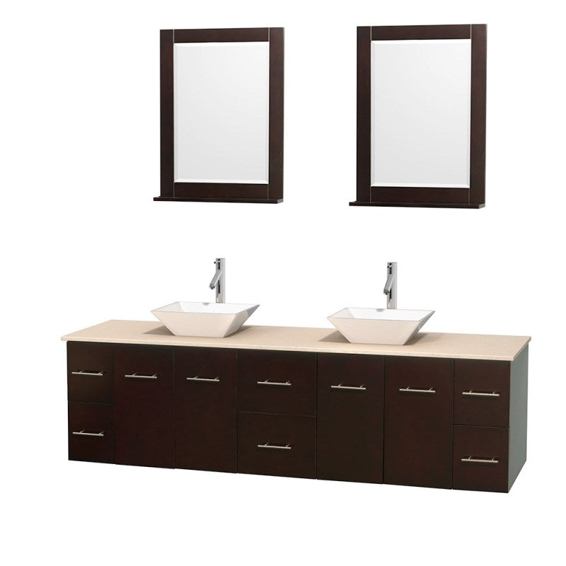 Wyndham Collection Centra 80" Double Bathroom Vanity Set for Vessel Sinks - Espresso WC-WHE009-80-DBL-VAN-ESP 2