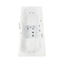 Ella Big4Two 36"x80" Hydro + Air Massage w/ Independent Foot Massage Acrylic Two Seat Walk-In-Bathtub, Left Outswing Door, No Faucet, 2" Dual Drain 7