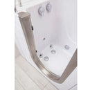 Ella Royal 32"x52" Acrylic Hydro Massage Walk-In Bathtub with Left Inward Swing Door, 2 Piece Fast Fill Faucet, 2" Dual Drain 7