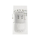 Ella Monaco 32"x52" Acrylic Hydro Massage Walk-In Bathtub with Left Outward Swing Door, 5 Piece Fast Fill Faucet, 2" Dual Drain 7