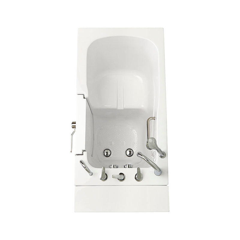 Ella Monaco 32"x52" Acrylic Soaking Walk-In-Bathtub, Right Outward Swing Door, Heated Seat,  5 Piece Fast Fill Faucet, 2" Dual Drain 7