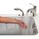 Ella Wheelchair Transfer 32"x52" Acrylic Hydro Massage Walk-In Bathtub with Right Outward Swing Door, 2 Piece Fast Fill Faucet, 2" Dual Drain 7