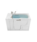 Ella Wheelchair Transfer 32"x52" Acrylic Soaking Walk-In-Bathtub, Left Outward Swing Door, Heated Seat,  2 Piece Fast Fill Faucet, 2" Dual Drain 7