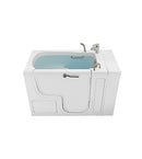 Ella Wheelchair Transfer 32"x52" Acrylic Soaking Walk-In-Bathtub, Right Outward Swing Door, Heated Seat,  2 Piece Fast Fill Faucet, 2" Dual Drain 7