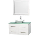 Wyndham Collection Centra 42" Single Bathroom Vanity Set for Vessel Sink - Matte White WC-WHE009-42-SGL-VAN-WHT 2