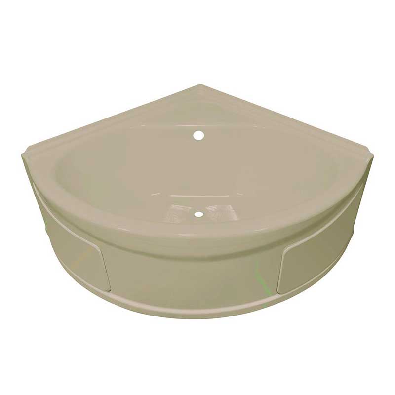 Lyons Industries Sea Wave 4 ft. Whirlpool Tub with Center Drain in Almond