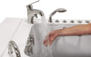 Elite Hydro Foot Massage Acrylic Walk-In Tub, Fast Fill Faucet, Left 2" Dual Drain 6