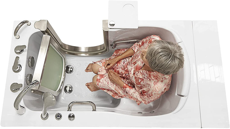 Ella's Bubbles HH3118-HB Royal Hydro Massage Acrylic Walk-In Bathtub with Heated Seat, 32"x 52", White
