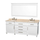 Wyndham Collection Berkeley 80" Double Bathroom Vanity - White WC-1717-80-DBL-WHT