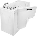 Ella's Bubbles OLA2652H-L-hHB Transfer26 26"x 52" Hydro Massage Acrylic Walk-In Bathtub with Heated Seat, Left Outward Swing Door, Ella 5pc. Fast-Fill Faucet, Dual 2" Drains, White 2