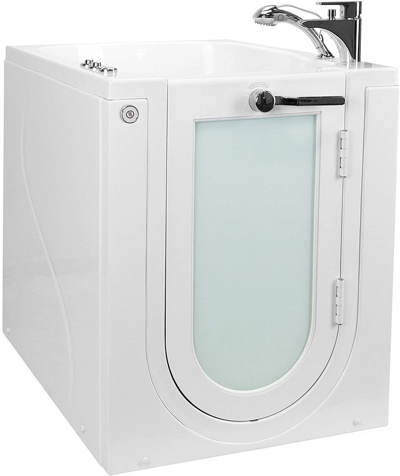 Ellas Bubbles OAF3240D2PR Front Entry Walk in tub, Massage Therapy, 2 Piece Fast Fill Faucet, White 3