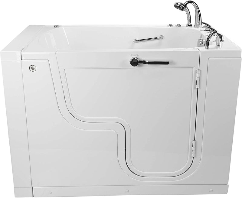 Transfer 36x55 Acrylic Air and Hydro Massage and Heated Seat Walk-In Bathtub with Right Outward Swing Door, 5 Piece Fast Fill Faucet, 2" Dual Drain 2
