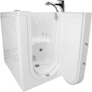 Ella Front Entry 32"x40" Acrylic Hydro Massage Walk-In Bathtub with Right Outward Swing Door, 2 Piece Fast Fill Faucet, 2" Drain 2