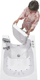 Ella's Front Entry 32" x 40" Acrylic Walk-In Bathtub, Left Hinge Door, Fast Fill Faucet, 2" Drain (Air + Hydro) 2