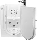 Ella Front Entry 32" x 40" Acrylic Walk-in Bathtub, Right Hinge Door, Heated Seat, Fast Fill Faucet, 2" Drain (Air + Hydro)