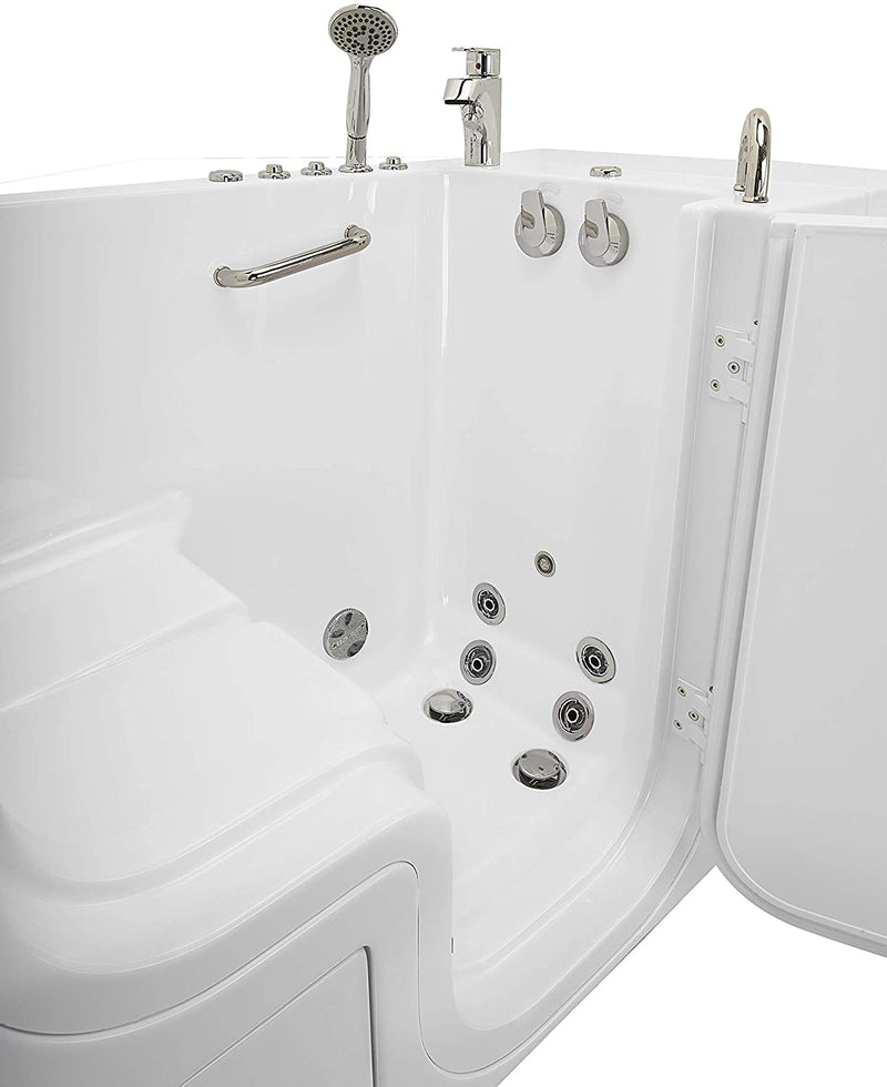 30x52 Transfer Hydro Acrylic Walk-In Tub, Fast Fill Faucet, Right 2" Dual Drain 6