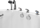 Transfer 36x55 Acrylic Air and Hydro Massage and Heated Seat Walk-In Bathtub with Right Outward Swing Door, 5 Piece Fast Fill Faucet, 2" Dual Drain 5