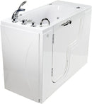 Ella's Bubbles OLA2652H-L-h Transfer26 Ella Transfer 26"x 52" Hydro Massage Acrylic Walk-In Bathtub with Heated Seat, Left Outward Swing Door, Thermostatic Faucet, Dual 2" Drains, White