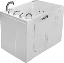 Transfer 36x55 Acrylic Hydro Massage Walk-In Bathtub with Left Outward Swing Door, Heated Seat, 5 Piece Fast Fill Faucet, 2" Dual Drain