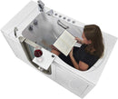 Elite Hydro Foot Massage Acrylic Walk-In Tub, Fast Fill Faucet, 2" Dual Drain (Left Drain w/ Heated seat)