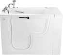 Ella's Bubbles OLA2652H-L-h Transfer26 Ella Transfer 26"x 52" Hydro Massage Acrylic Walk-In Bathtub with Heated Seat, Left Outward Swing Door, Thermostatic Faucet, Dual 2" Drains, White 3
