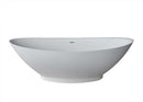 Venzi PietraStone 34 x 73 Man Made Stone Freestanding Bathtub with Center Drain By Atlantis