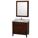 Wyndham Collection Hatton 36" Single Bathroom Vanity - Dark Chestnut WC-1616-36-SGL-VAN-CDK