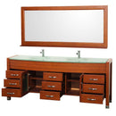Wyndham Collection Daytona 78" Double Bathroom Vanity Set - Cherry WC-A-W2200-78-CH 5