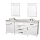 Wyndham Collection Berkeley 80" Double Bathroom Vanity - White WC-1717-80-DBL-WHT 2