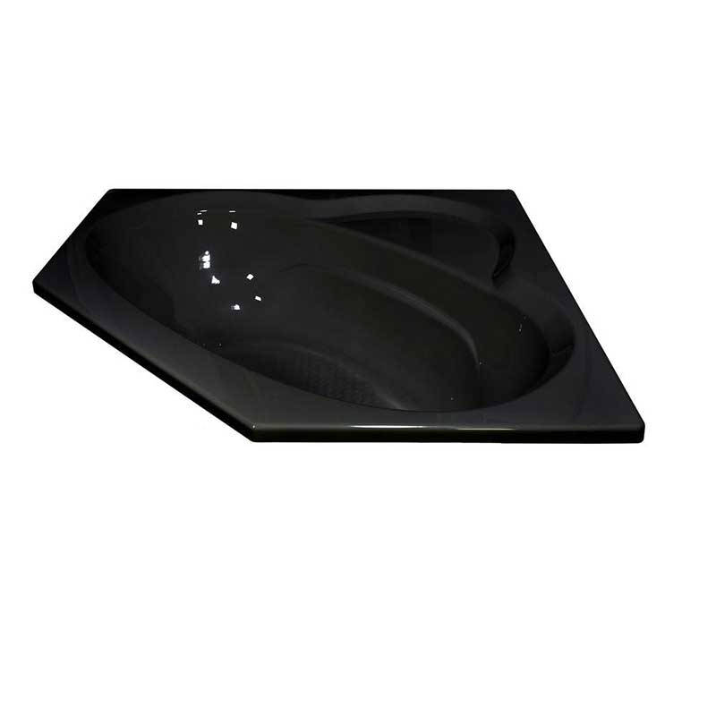 Lyons Industries Classic 5 ft. Front Drain Drop-in Soaking Bathtub in Black