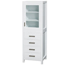 Wyndham Collection Sheffield Linen Tower - White WC-1414-LT-WHT