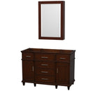 Wyndham Collection Berkeley 48" Single Bathroom Vanity - Dark Chestnut WC-1717-48-SGL-CDK 6