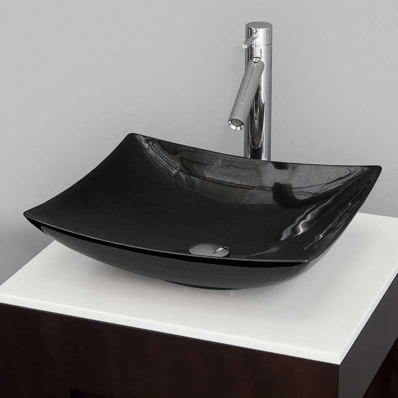 Wyndham Collection Arista Vessel Sink - Black Granite WC-GS004 2