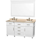 Wyndham Collection Berkeley 60" Double Bathroom Vanity - White WC-1717-60-DBL-WHT