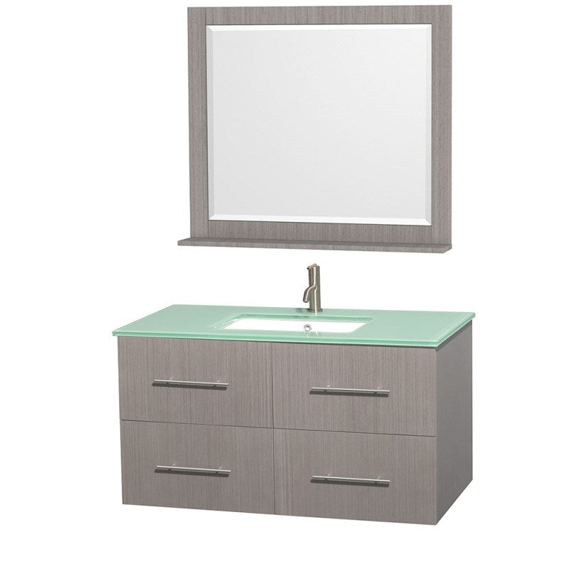 Wyndham Collection Centra 42" Single Bathroom Vanity for Undermount Sinks - Gray Oak WC-WHE009-42-SGL-VAN-GRO- 7