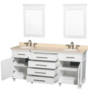Wyndham Collection Berkeley 72" Double Bathroom Vanity - White WC-1717-72-DBL-WHT 2
