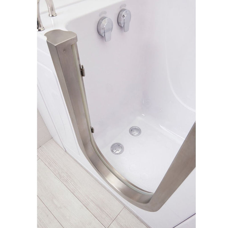 Ella Royal 32"x52" Acrylic Soaking Walk-In-Bathtub, Left Inward Swing Door, Heated Seat,  2 Piece Fast Fill Faucet, 2" Dual Drain 8